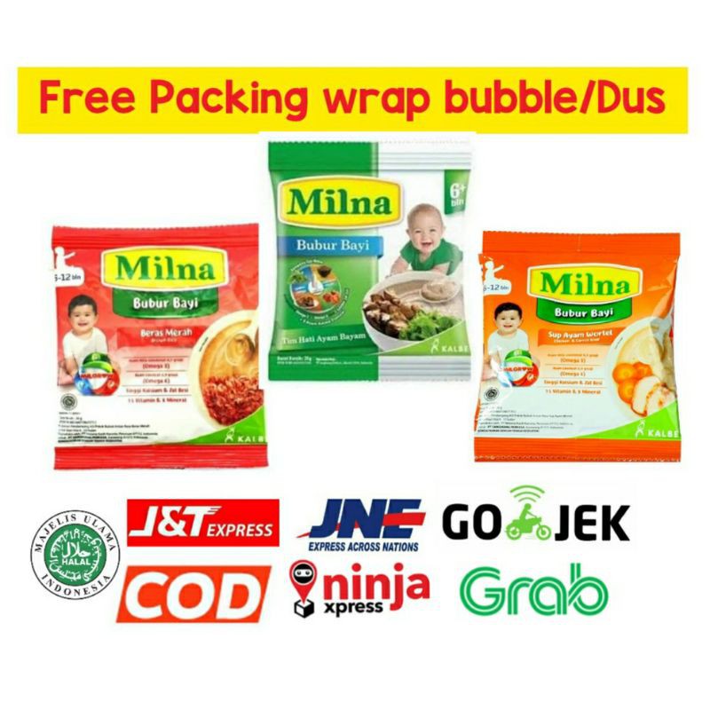 bubur milna sachet 20gr ready stock
