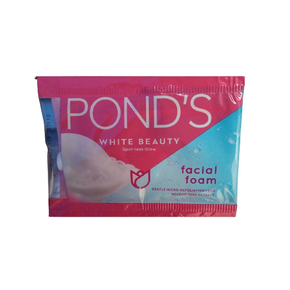 RF Pond's White Beauty Facial Foam Ponds 9 g Sachet Sabun Muka Pencerah Spotless Pollution