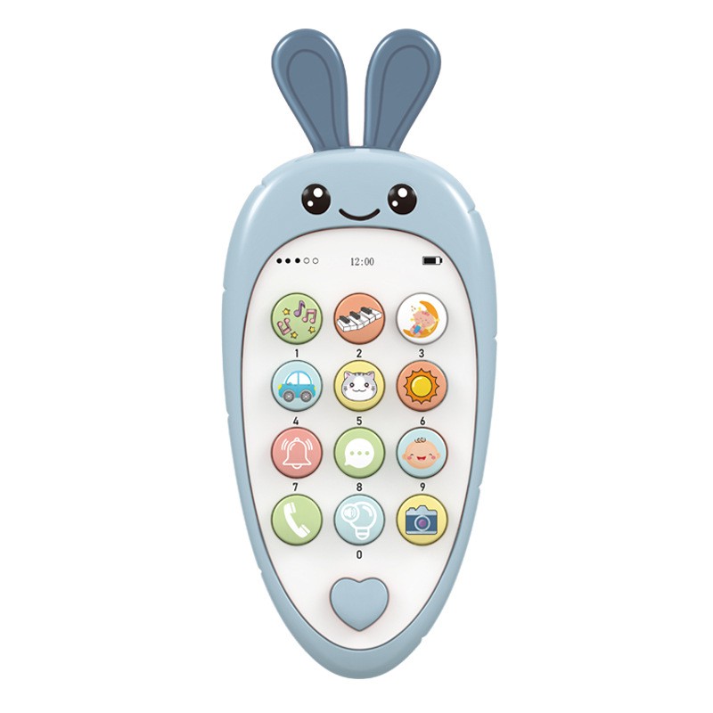 HP Mainan Anak Telepon Carrot Phone 2 in 1 Mainan Bayi Baby Teether Phone Bilingual