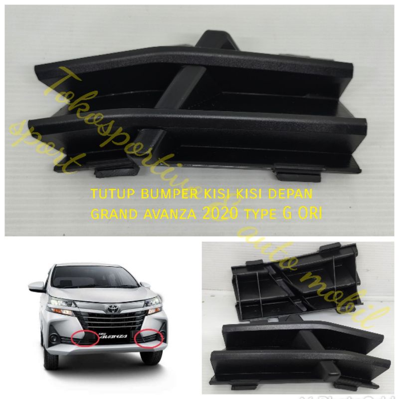 Tutup bumper Depan bawah kisi kisi bumper Toyota All new Avanza 2020 type G