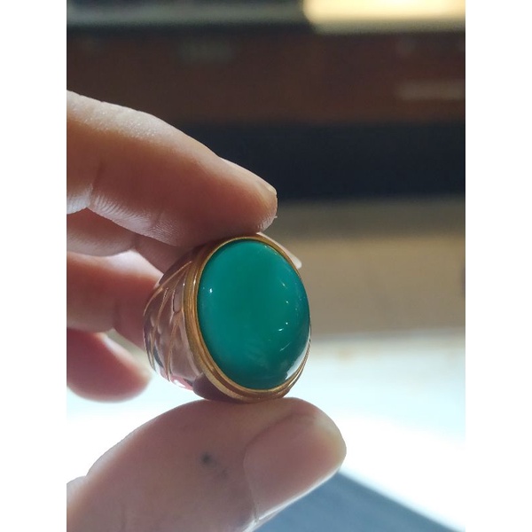 Batu Akik Bacan Import Ring Titanium