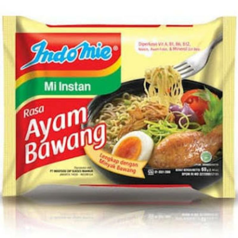 Indomie Ayam Bawang, Indomie Mie Kocok Bandung, Indomie Kari Ayam