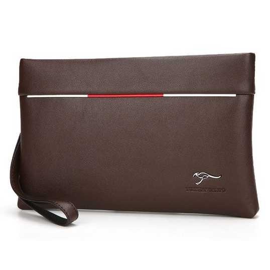 

Tas Genggam Dompet Kulit Clutch Bag Size Small Coklat - LIEJUEDAISHU