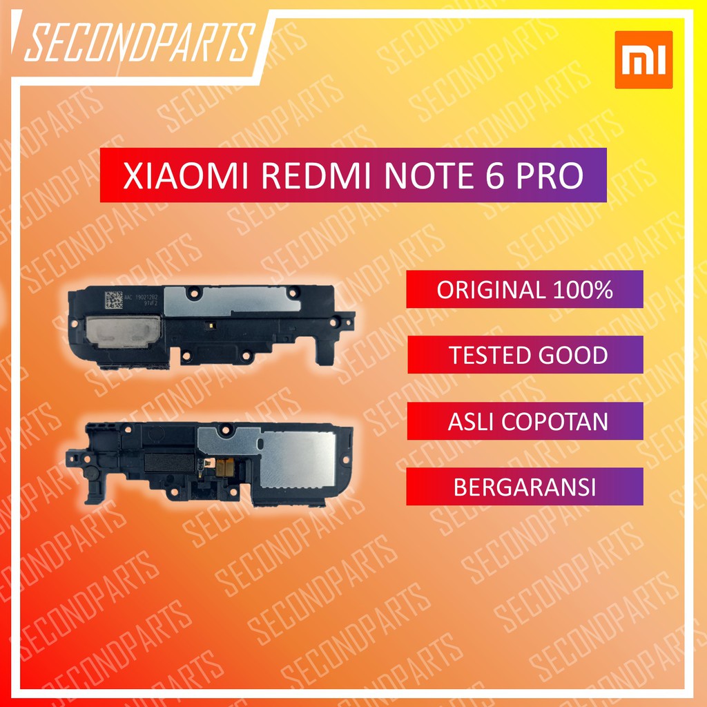 SPEAKER MUSIC BUZZER SUARA XIAOMI REDMI NOTE 6 PRO ORIGINAL COPOTAN