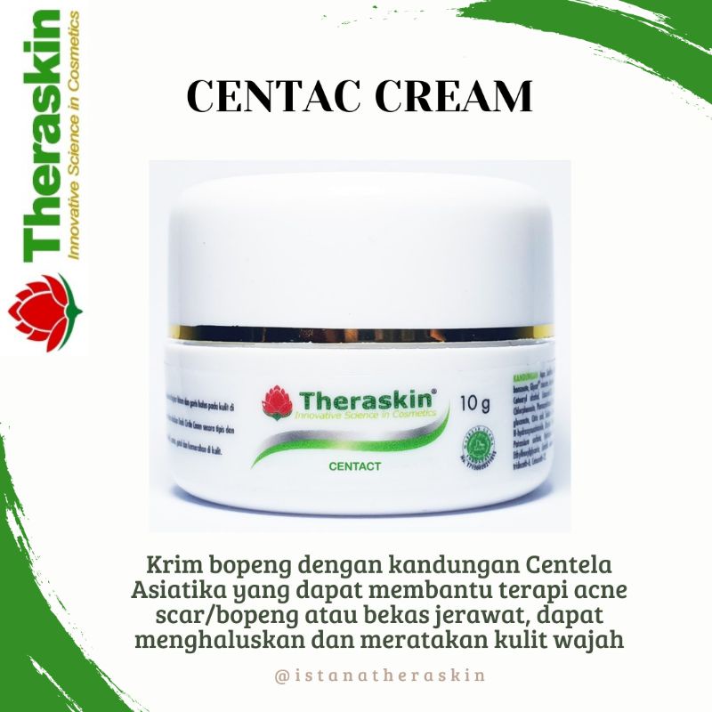 Theraskin Centac Cream (Bekas Jerawat/Acne Scar/Bopeng) Original
