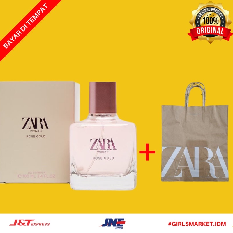 [ORIGINAL] PARFUM ZARA WOMAN ROSE GOLD ORIGINAL 100 ML
