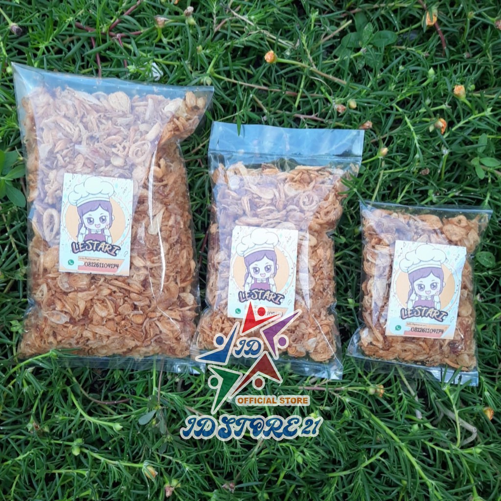 BAWANG GORENG LESTARI 500 GRAM TANPA CAMPUR TEPUNG HALAL