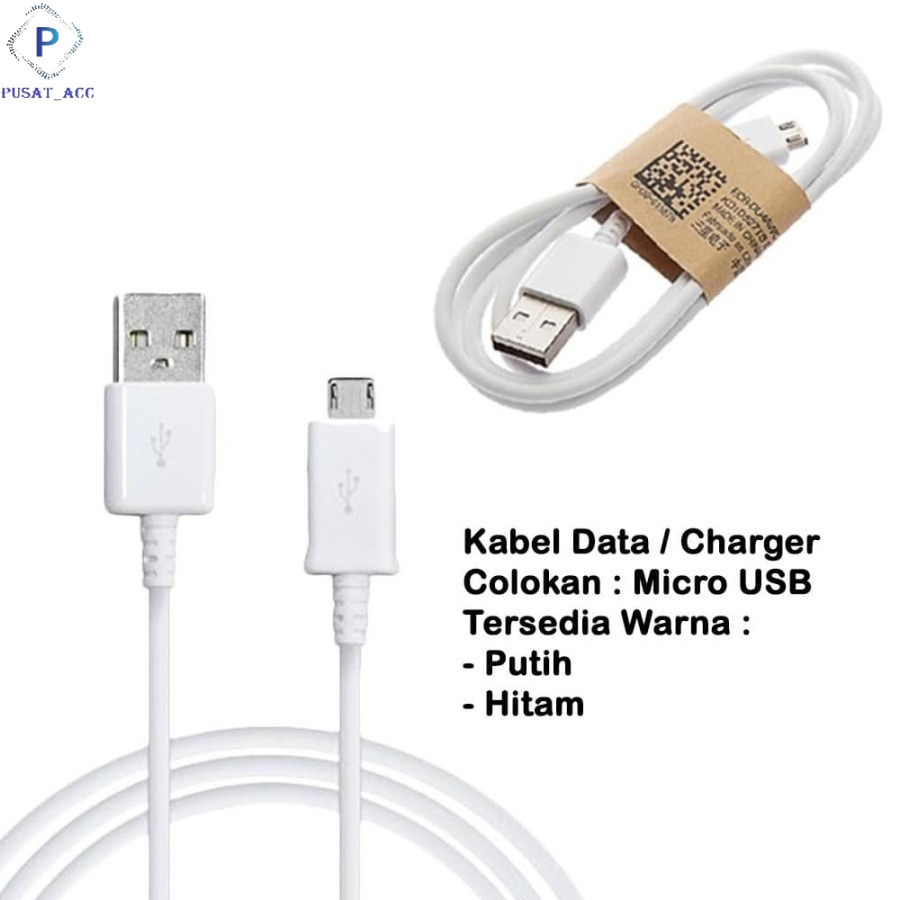 Kabel Data Charger Micro USB Android 1 M / 1 Meter