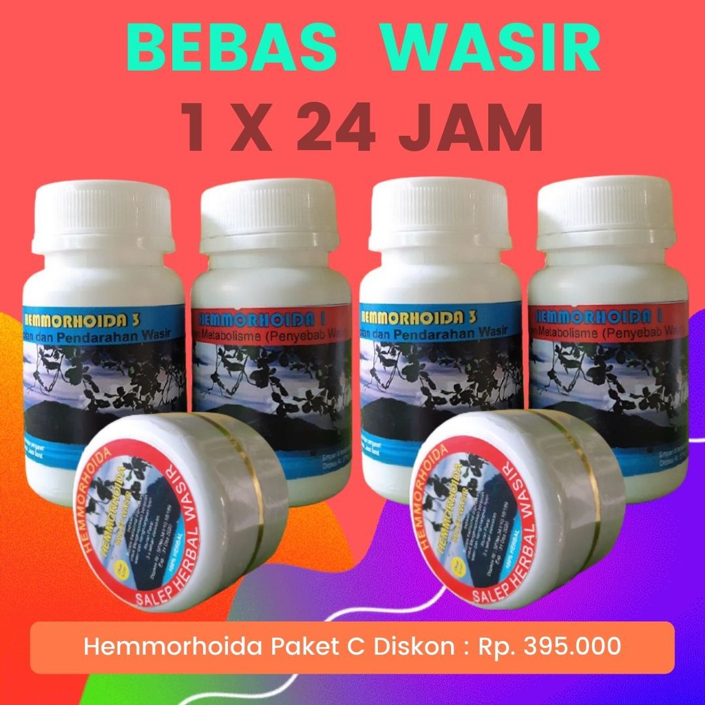  Obat Ambeien Luar  Dalam Hemmorhoida Paket C DISKON Herbal 