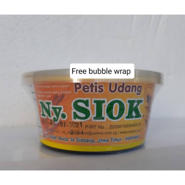 

Petis udang Ny. Siok 250gr FREE BUBBLE WRAP