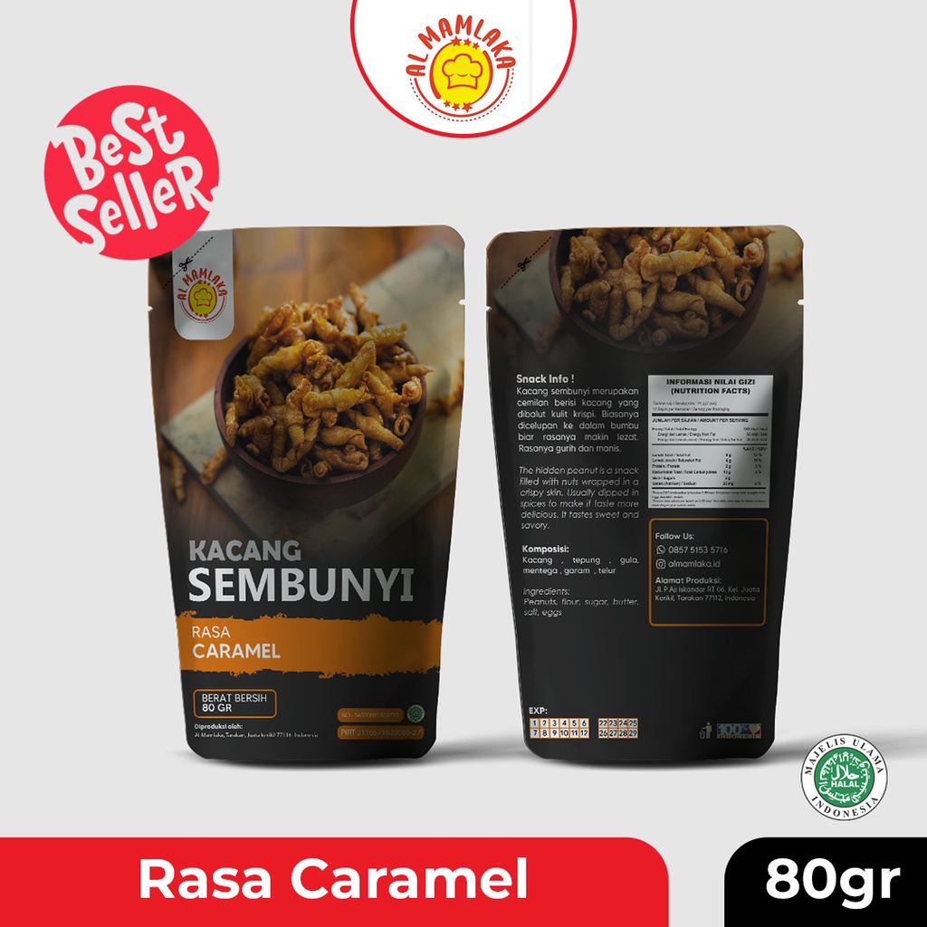 

Kacang Sembunyi Rasa Caramel 80gr