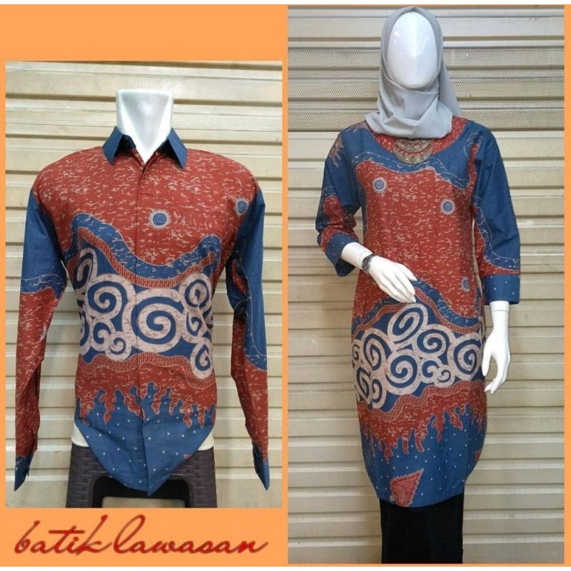Qistina batik batik couple murah sarimbit batik  full lapisan