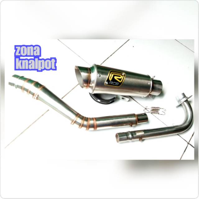 KNALPOT RACING RCB SUPRA X 125 REVO BLADE KARISMA GRAND C70.KNALPOT RCB BEBEK KOLONG