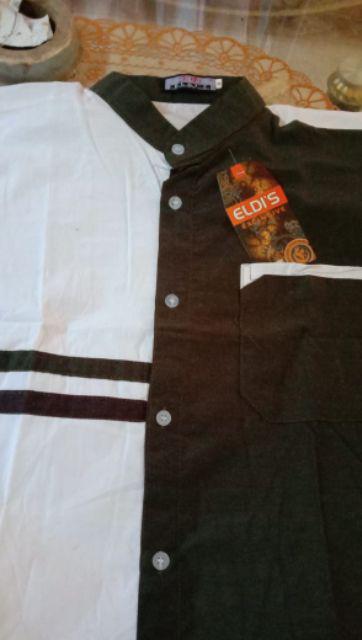 Kemeja Batik Pria Lengan Panjang Size M L Xl Xxl Bswart Batik Hrb026 Kenongo Hem Panjang Padi