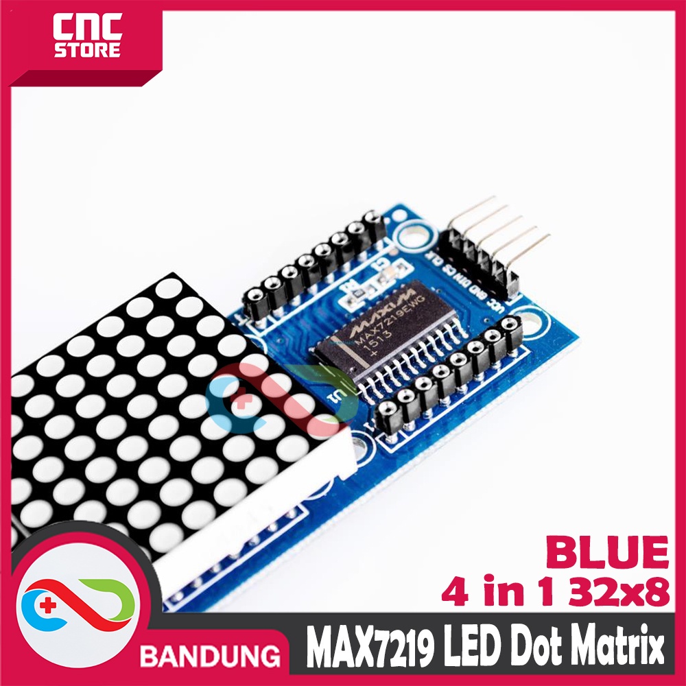 MAX7219 LED DOT MATRIX MODULE 8X8 4-IN-1 32X8 RUNNING TEXT DISPLAY BLUE