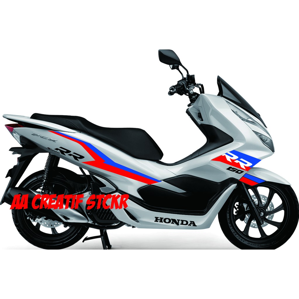 cutting sticker honda pcx model livery moge bmw s1000 02