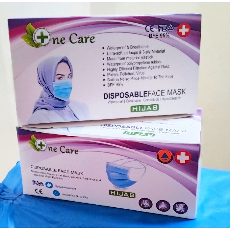 Masker Medis Headloop / Masker Hijab BESCO isi 50pcs