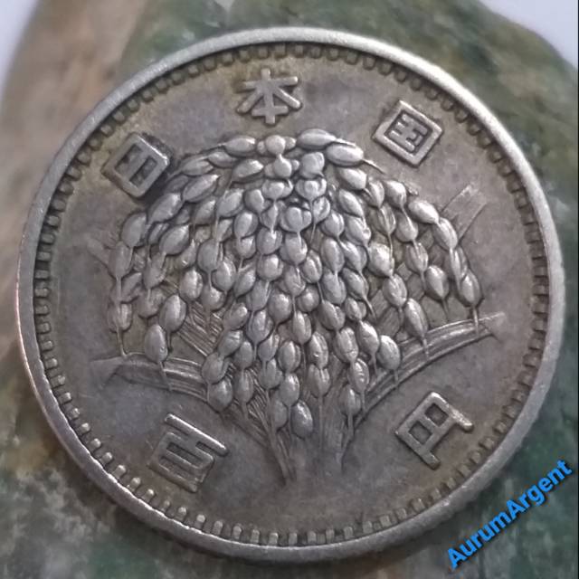 SA124-- 1 PC KOIN PERAK KUNO ASLI 100 YEN JAPAN TH 1959. -- SILVER COIN --