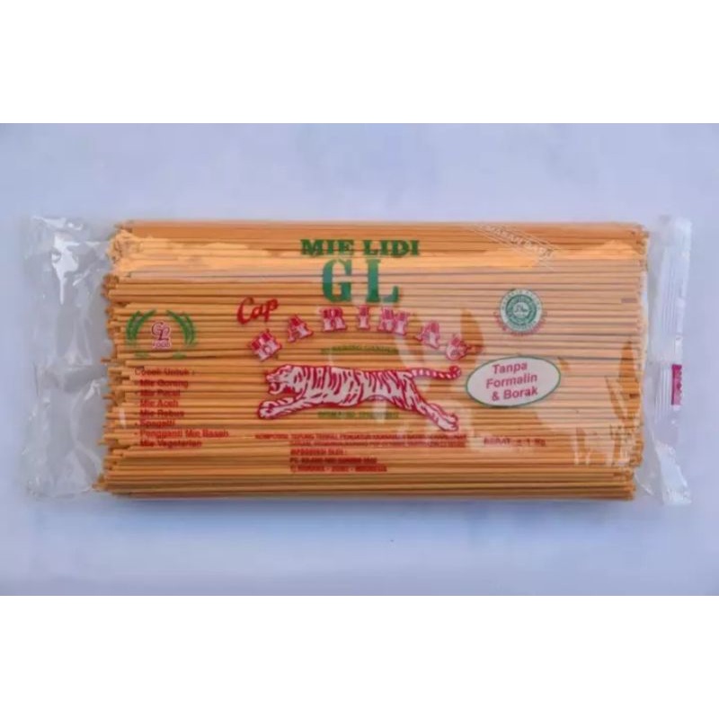 

Mie lidi/ Mie Aceh/ Mie Gomak Medan 1Kg /Mie lidi GL Cap Harimau