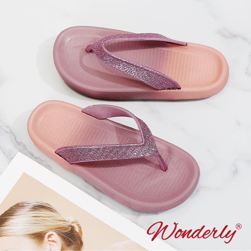 Sandal Wanita Wonderly | Sandal Jepit Hak L1921-10