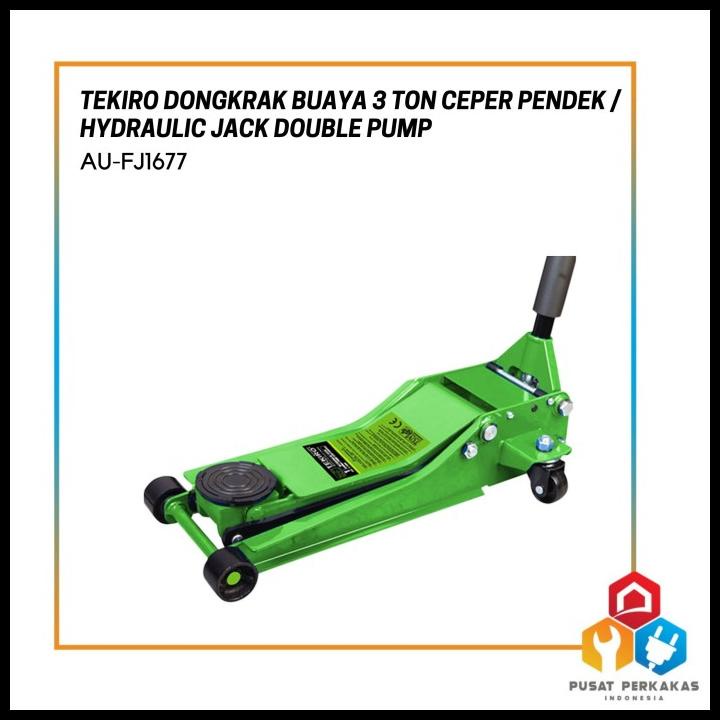 Tekiro Dongkrak Buaya 3 Ton Ceper Pendek / Dongkrak Mobil