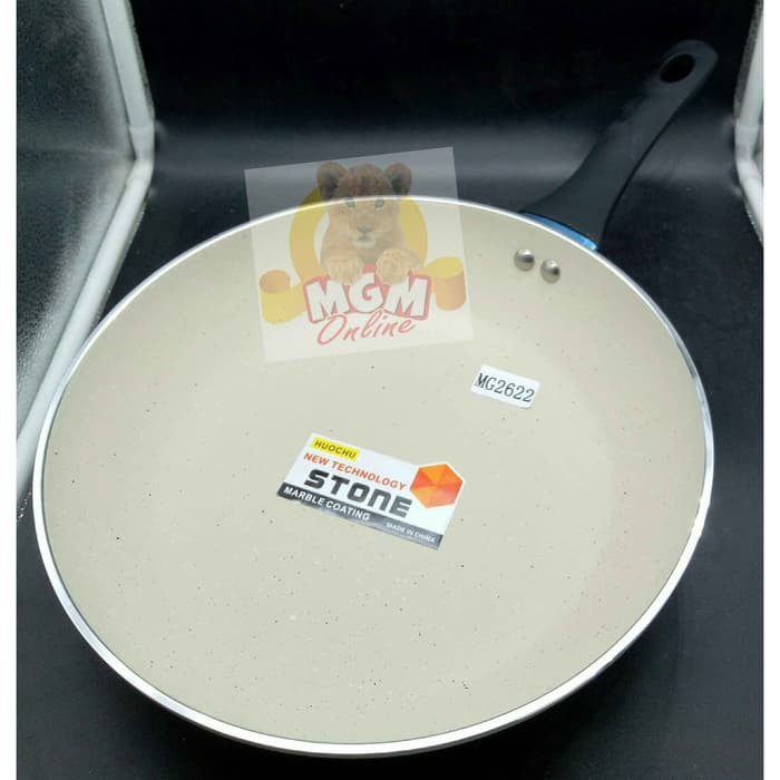 Marble Frypan 22cm teflon pengorengan teflon induksi ANTI LENGKET 2619