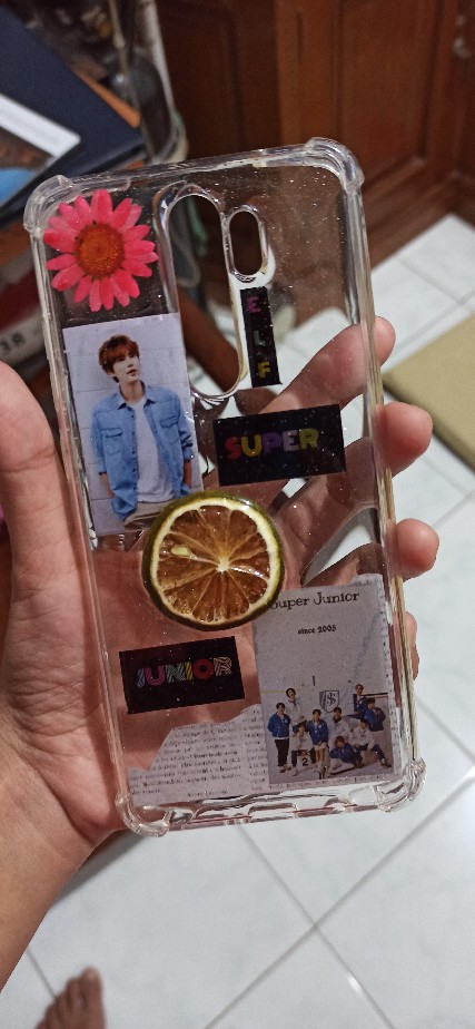 Custom Case Resin Dried Flower Lemon Stiker