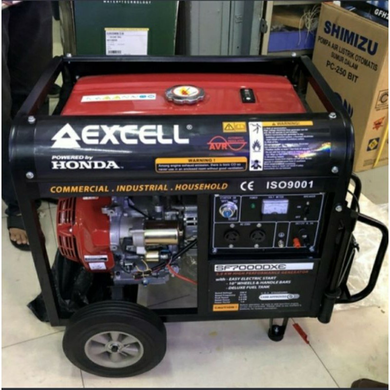 Jual Big Sale Mesin Genset Honda By Excell 5000 Watt Sf7000 Dxe Shopee Indonesia