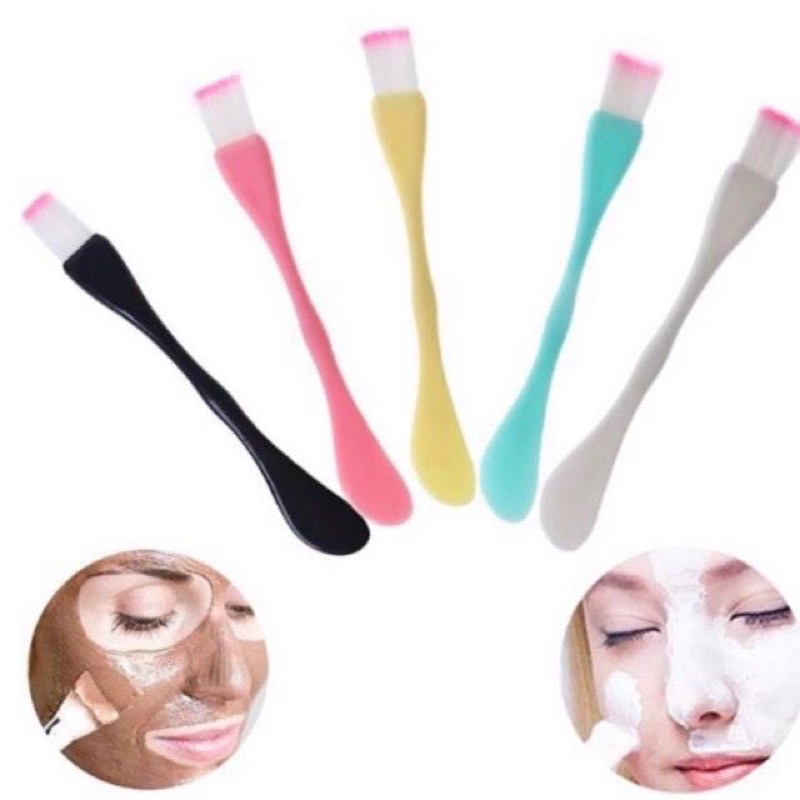 Kuas Masker Wajah 2in1 / Facial Mud Mask Brush