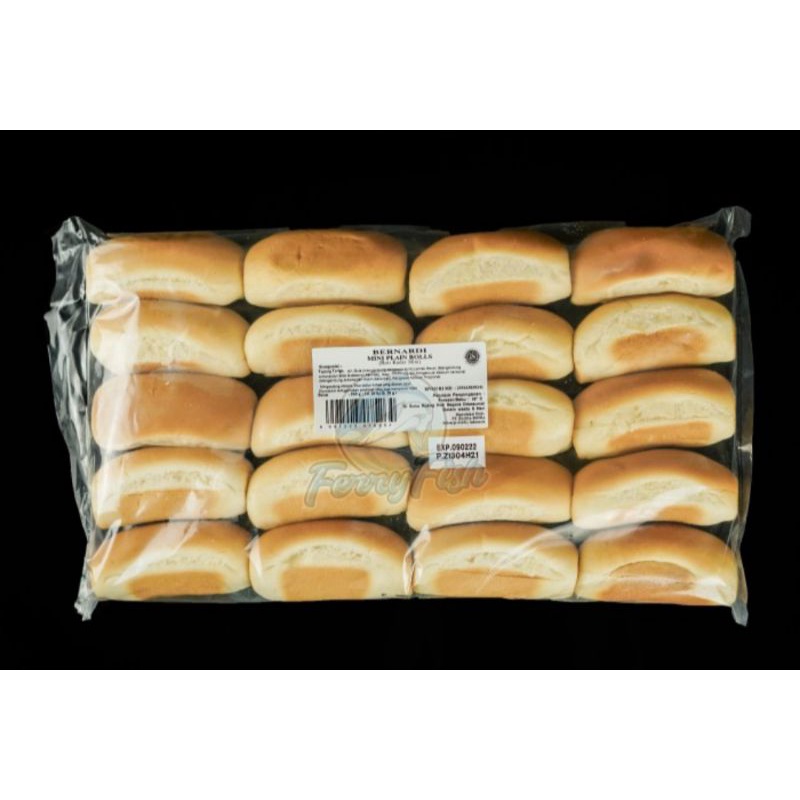 

Bernardi Roti Hotdog Mini Plain Roll 20 pcs