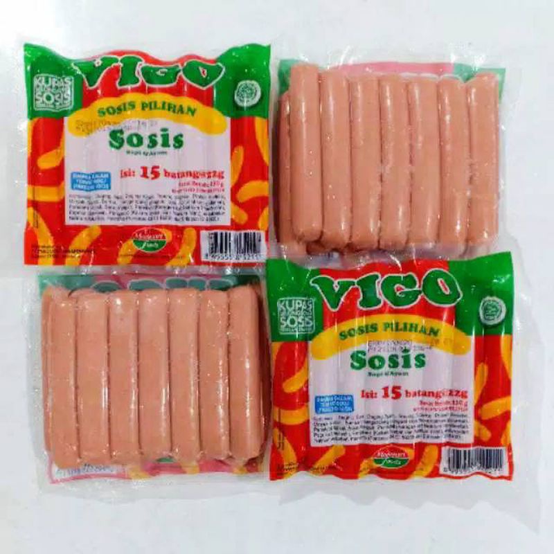 Sosis 30pcs Vigo/Sosis Vigo Kombinasi/Sosis Sapi/Sosis Ayam/Sosis/Vigo