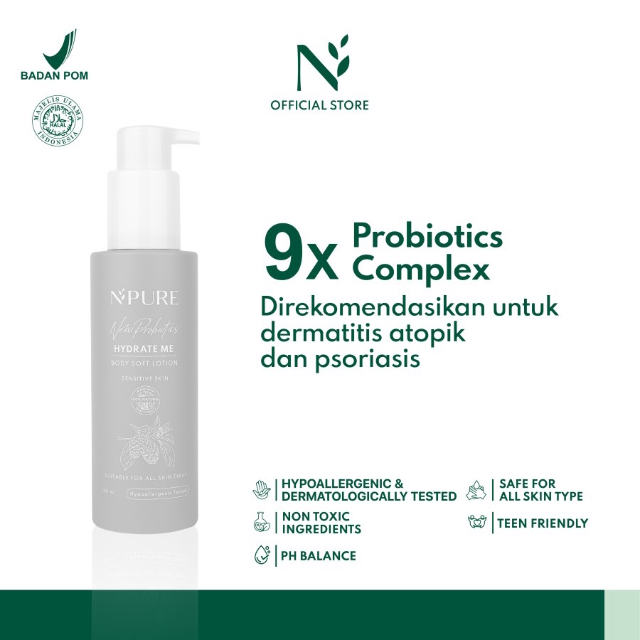 BISA COD - N PURE Paket Lengkap NONI PROBIOTICS SERIES (SENSITIVE SERIES) / Npure untuk wajah sensitif