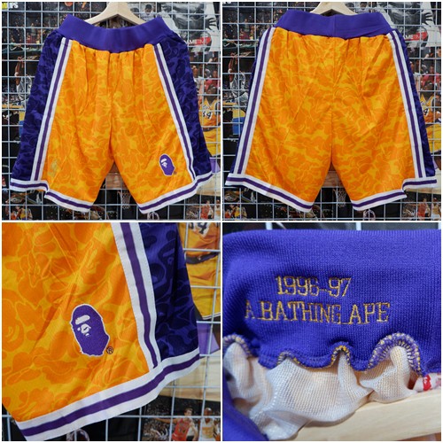 CELANA BASKET BARU || CELANA BAPE x LAKERS KUNING <SPECIAL EDITION>