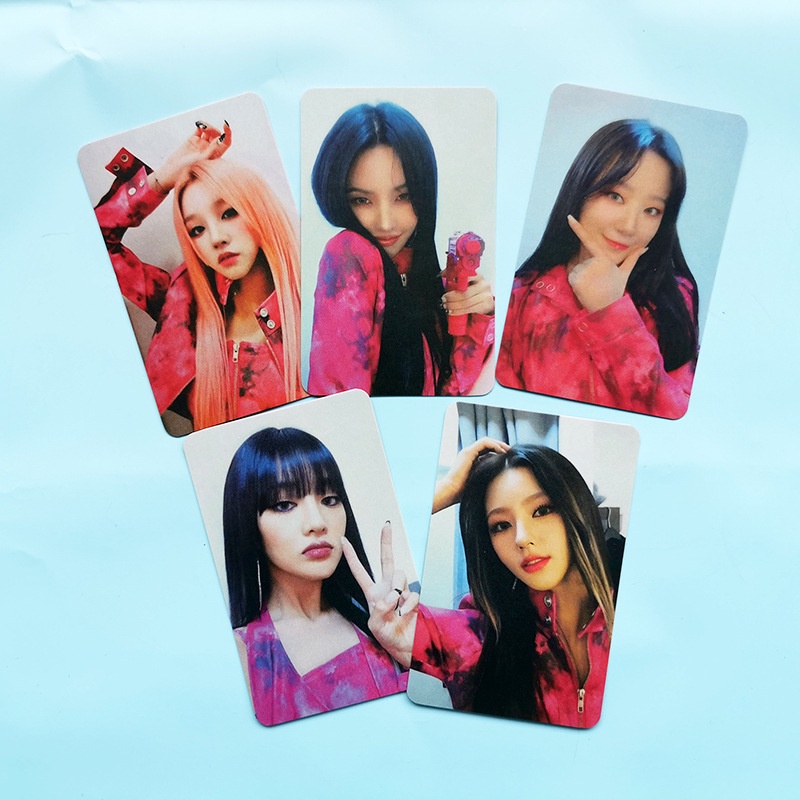 5pcs / set Kartu Pos Desain I-DLE Photocards I NEVER DIE Fan