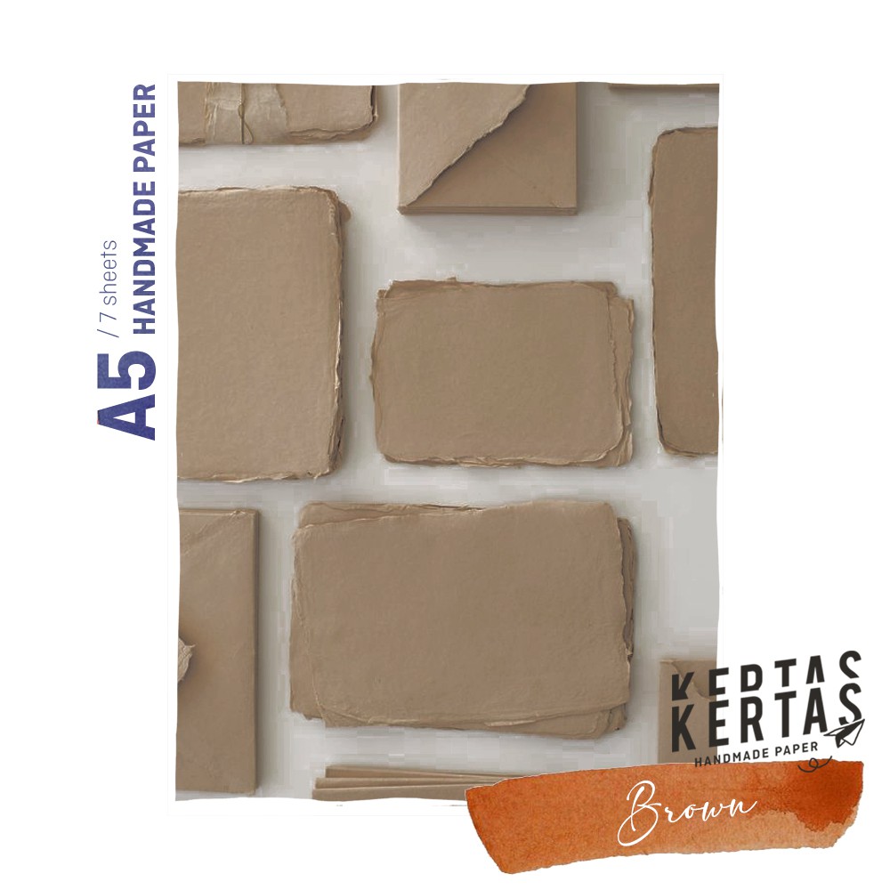 

KERTAS DAUR ULANG - A5 BROWN (ISI 7 LEMBAR)