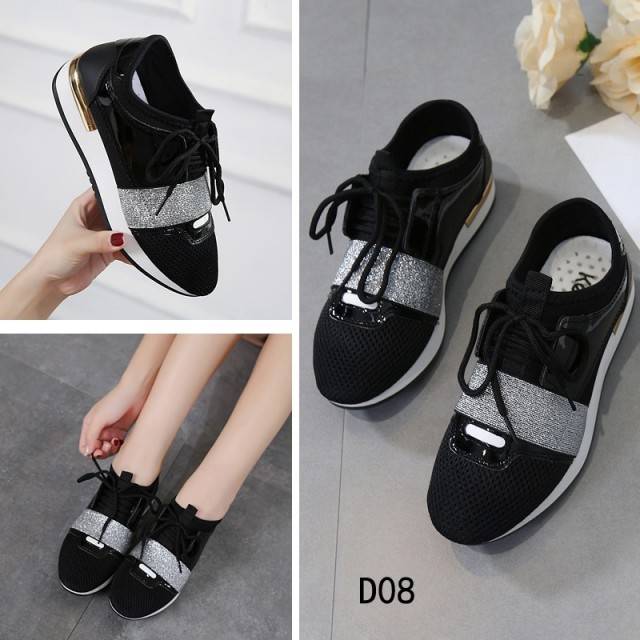 Sepatu KeLsey Megan Sneakers D08 (wl)