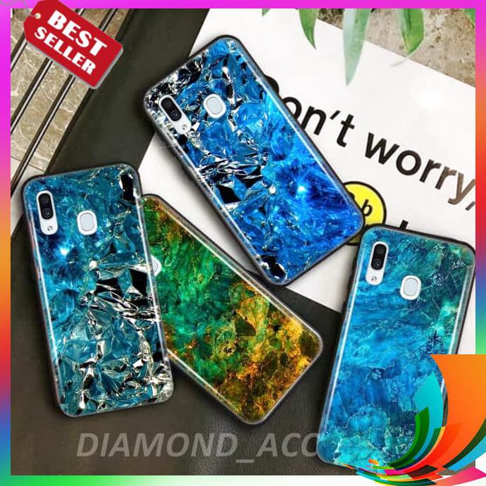 【TERBARU】 PREMIUN Case Hp Glass MOTIF MARBLE EMERALD SAMSUNG GALAXY A71