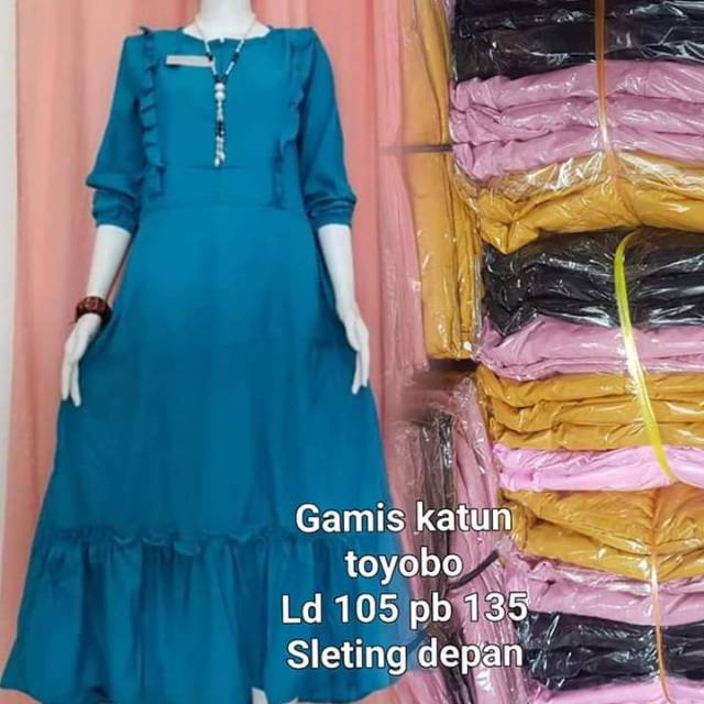 Gamis katun toyobo