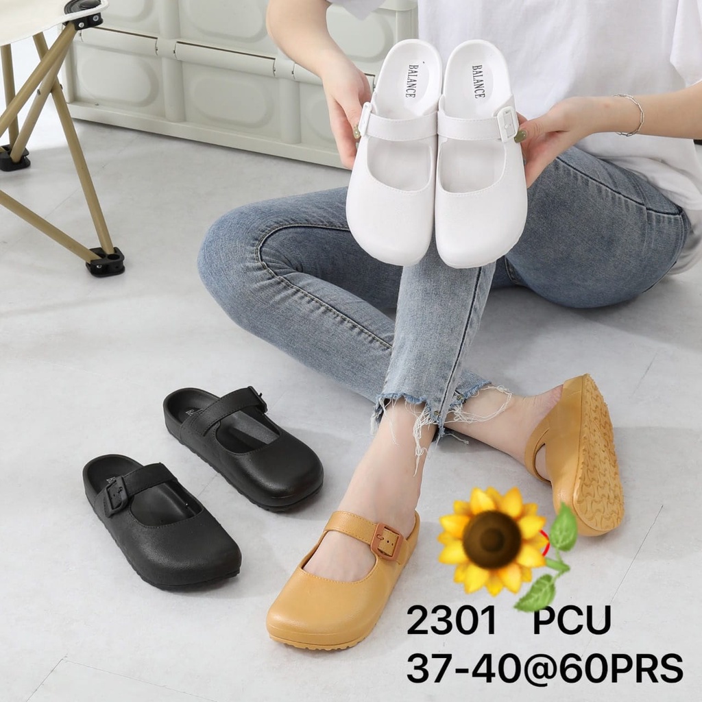 Sandal Karet Jelly Wedges Wanita import Model Terbaru Original Kekinian by AGUNG STYLE Balance 2301