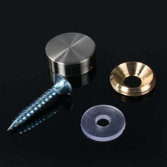 Tutup Skrup Kaca STAINLESS STEEL Dop Screw / Tebal Bagus /Sekrup Kaca Cermin Mirror Screw Skrup Stenlis