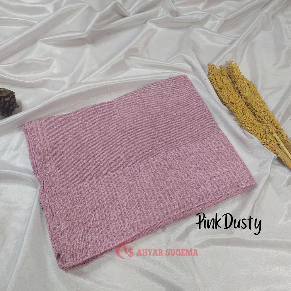 Kerudung Pengantin Pashmina Rajut Glitter Premium Varian Warna Ungu, Nila dan Lavender 60 x 180 cm-4