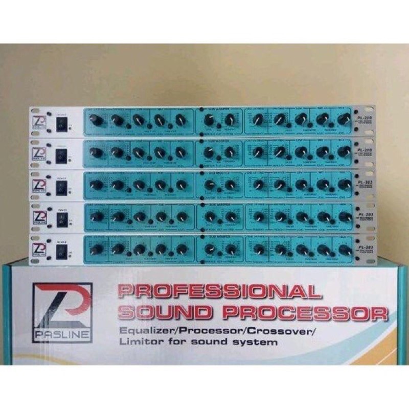 Equalizer Pasline PL203 PL-203 PL 203 SUB OUT Crossover 3 Way Original