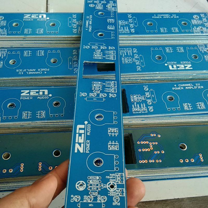 Pcb panel depan bok 1u 1,5u 4channel