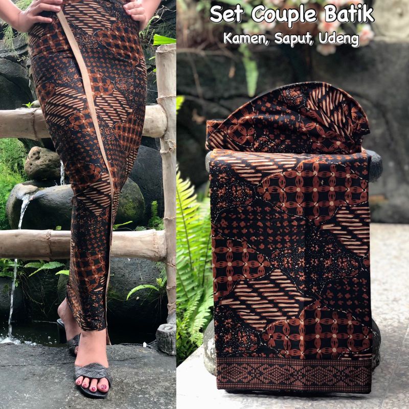 set couple batik kamen saput udeng