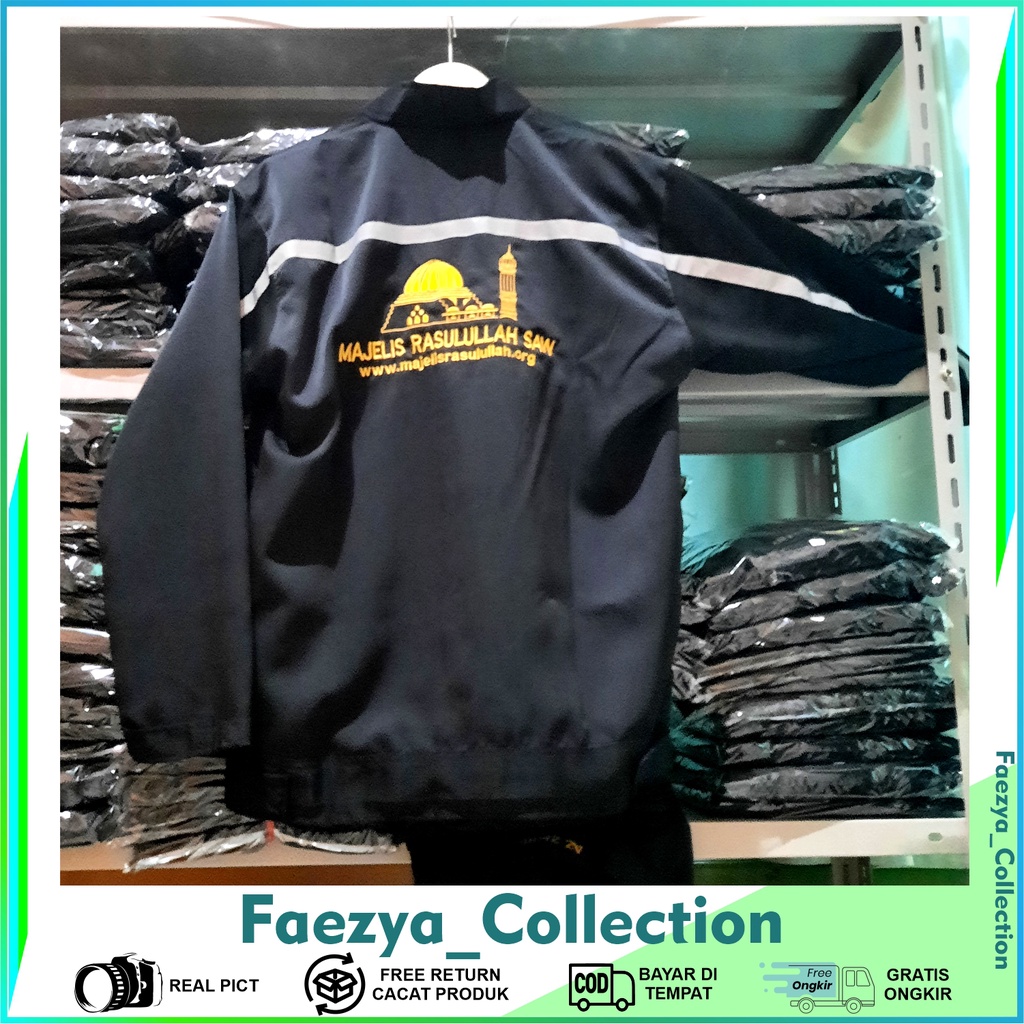 Jaket Majelis Rasulullah Saw Murah Free Ongkir, Jaket Majelis Rosulullah Saw Bahan Halus dan Nyaman.