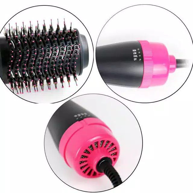 HS-0014 Sisir pengering rambut 4 in 1 one step hairdryer styler hot air brush sisir blow impor murah