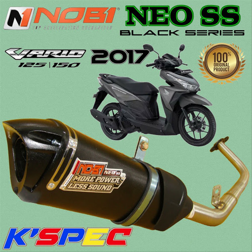 Knalpot Nobi Neo SS Black Series VARIO 125 & VARIO 150 20 bac 93