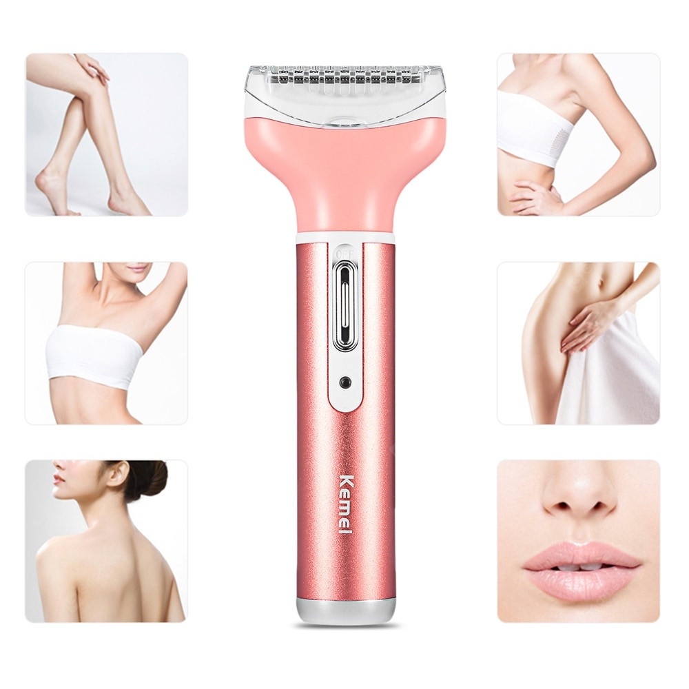 Kemei Alat Cukur Elektrik 4 in 1 Nose Ear Eyebrow Body Trimmer