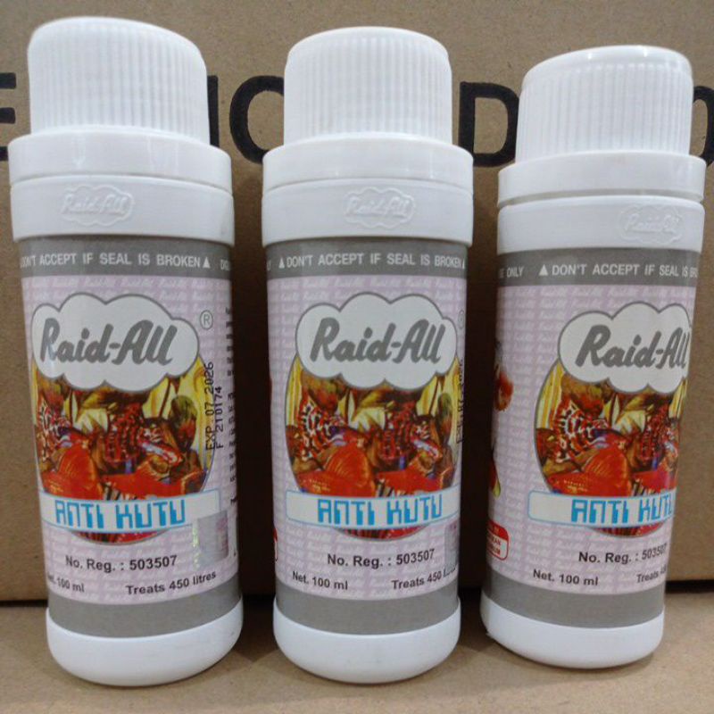 Obat ikan RAID ALL ANTI KUTU 100ML