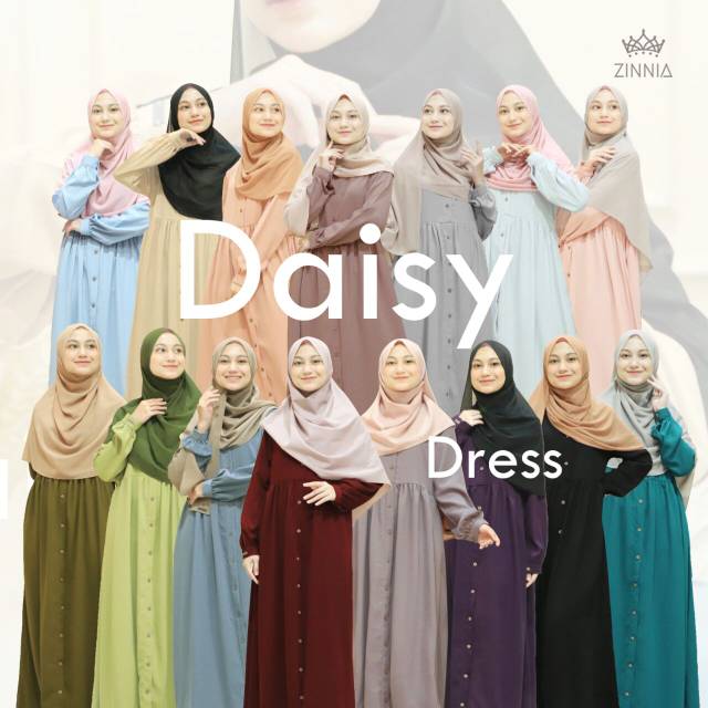 DAISY DRESS BY ZINNIA (DRESS  GAMIS MUSLIMAH)